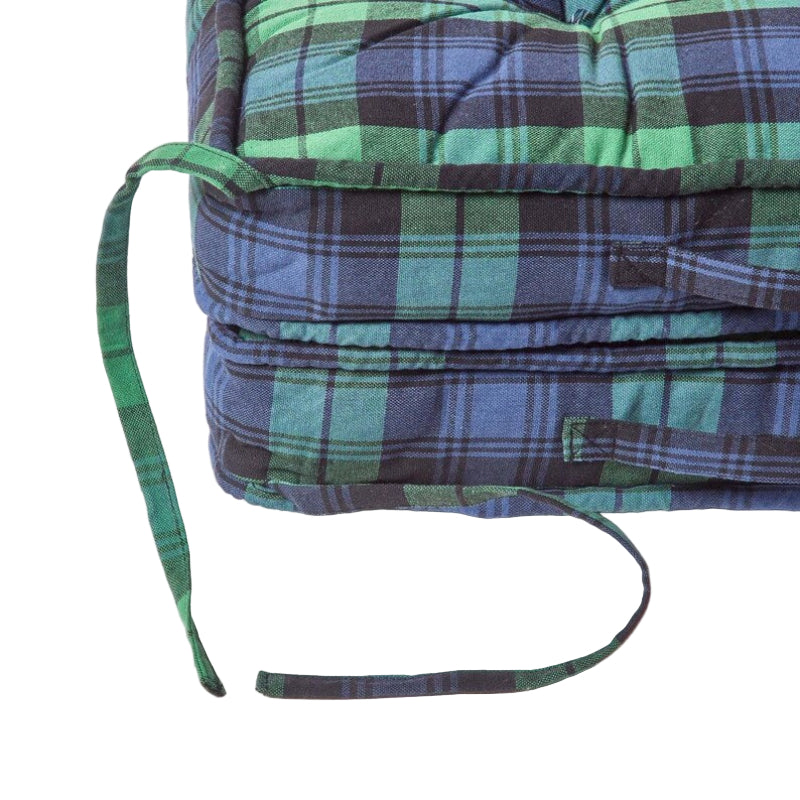 Blackwatch Tartan Cotton Travel Booster Cushion