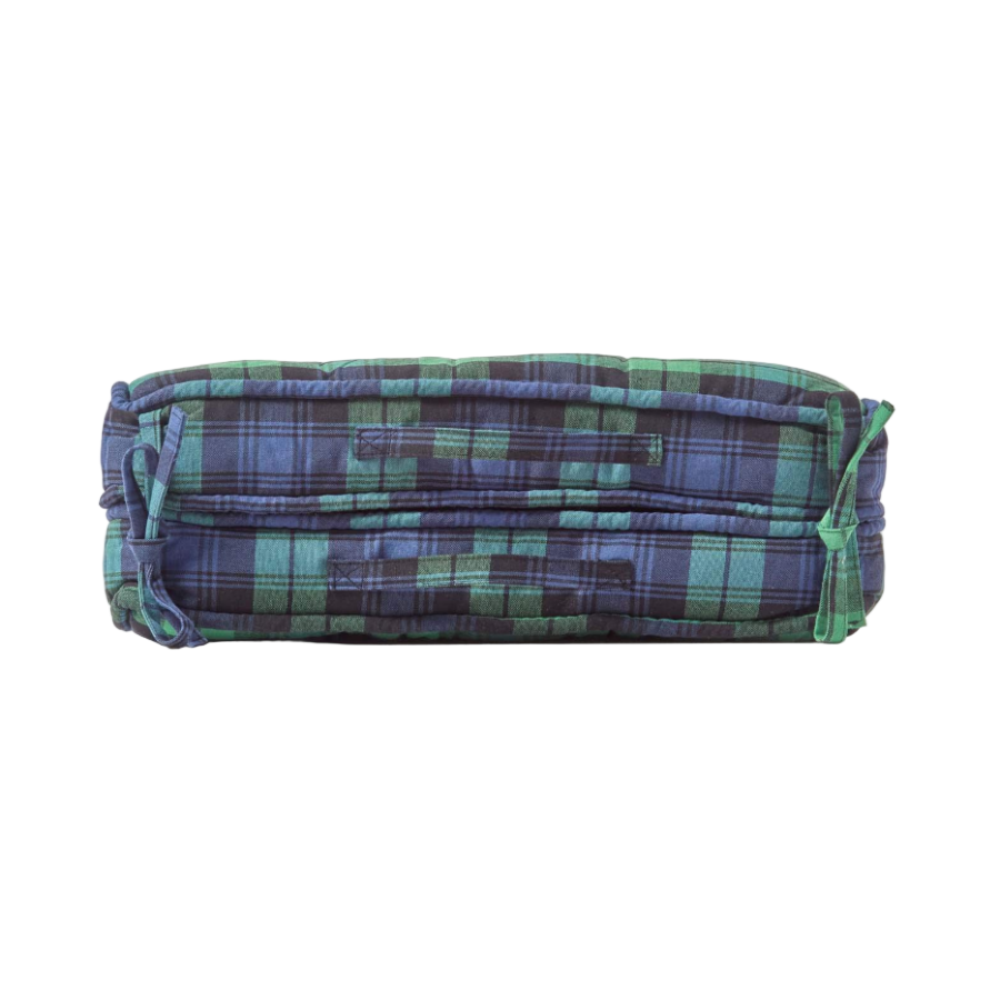 Blackwatch Tartan Cotton Travel Booster Cushion