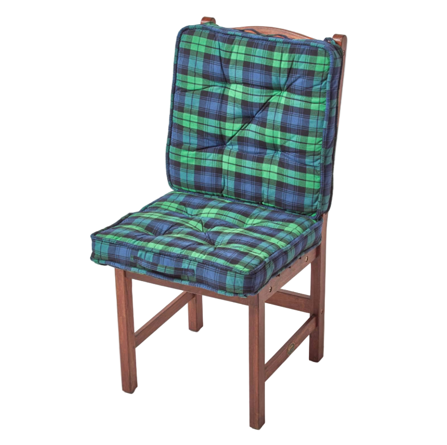 Blackwatch Tartan Cotton Travel Booster Cushion