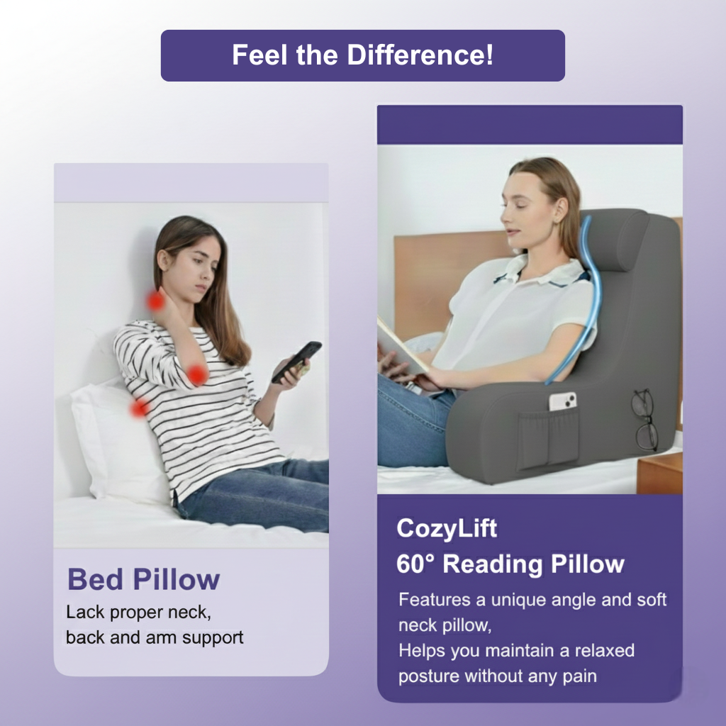 CozyLift Adjustable Bed Backrest Pillow