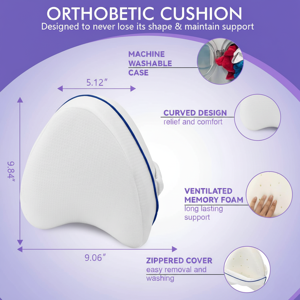 AlignRest Knee Pillow for Side Sleepers