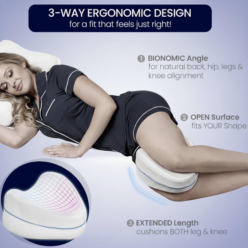 AlignRest Knee Pillow for Side Sleepers